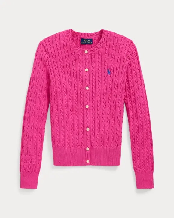 Mini-Cable Cotton Cardigan-Ralph Lauren-Preowned