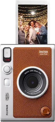 Fujifilm Instax Mini EVO Instant Camera - Brown - Pre-Owned
